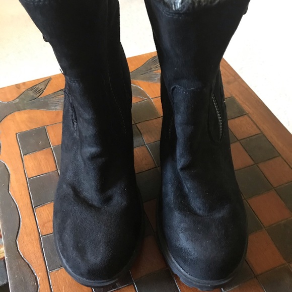 Mossimo Supply Co. Shoes - PM01015 Black Winter Boots 🥾 Woven Inner Lining